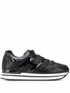 Hogan H222 Patent Leather Sneakers In Black