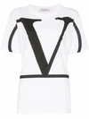 Valentino Deconstructed Vlogo T-shirt In White