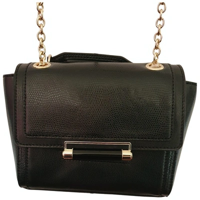 Pre-owned Diane Von Furstenberg Black Leather Handbag
