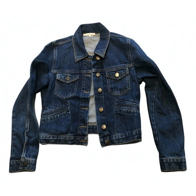 Pre-owned Maje Blue Denim - Jeans Jacket