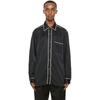 NICHOLAS DALEY BLACK COTTON STANDARD SHIRT