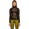 MISBHV MISBHV BLACK MONOGRAM MESH TURTLENECK