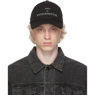 Juunj Juun.j Black Fundamental Baseball Cap In 5 Black