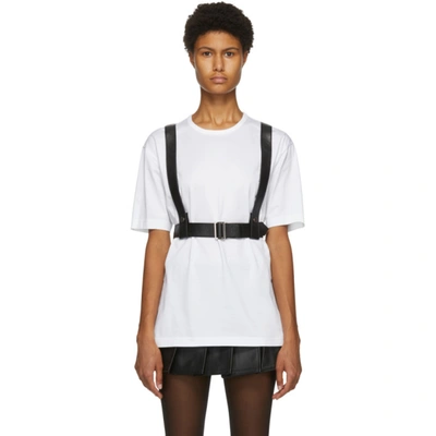 Junya Watanabe Harness Faux-leather Top In White