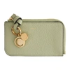 CHLOÉ CHLOE GREEN ALPHABET ZIP AROUND CARD HOLDER