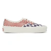 VANS RED & PURPLE CHECK OG AUTHENTIC LX SNEAKERS