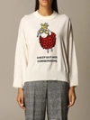 BOUTIQUE MOSCHINO SWEATER MOSCHINO BOUTIQUE PULLOVER IN VIRGIN WOOL WITH SHEEP,11505105
