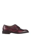 Tricker's Laced Shoes In Maroon