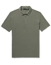 Zanone Polo Shirt In Military Green