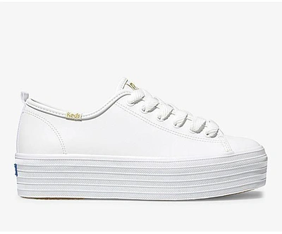 Keds Women's Triple Up Leather In White