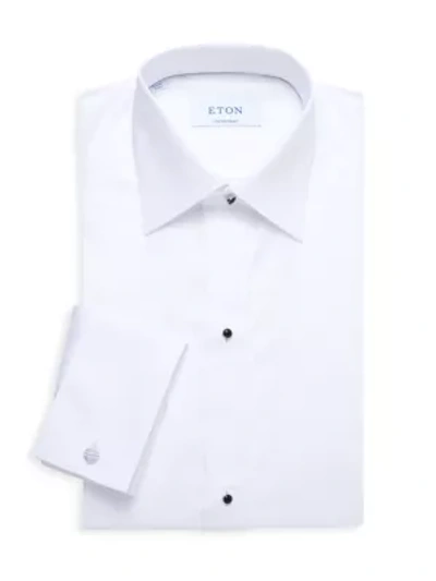 Eton Diamond Weave Slim-fit Evening Shirt In White