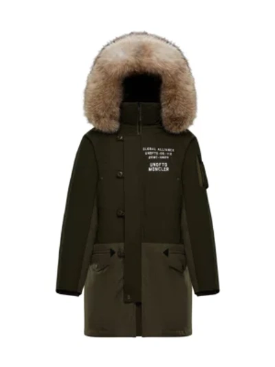 Moncler Genius 2 Moncler 1952 Fendorf Fox Fur-trim Logo Stamp