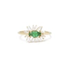 SUZANNE KALAN Emerald & Diamond Flower Ring