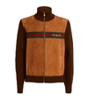 GUCCI SUEDE BOMBER JACKET,15804415