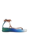 Chloé Toe Strap Sandals In Blue