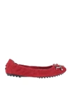 Tod's Ballet Flats In Red