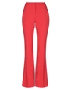 BE BLUMARINE BE BLUMARINE WOMAN PANTS RED SIZE 4 POLYESTER, ELASTANE,13452806XB 4