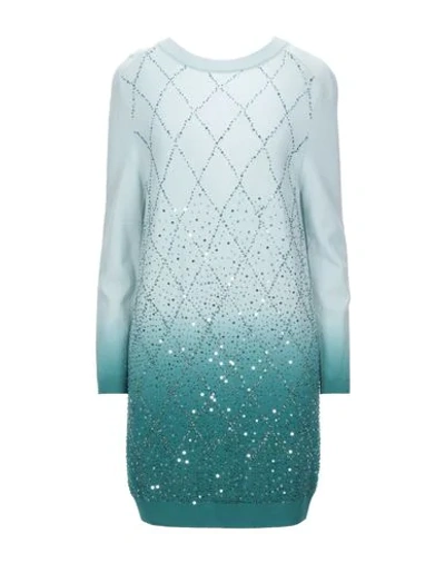 Elisabetta Franchi Short Dresses In Blue