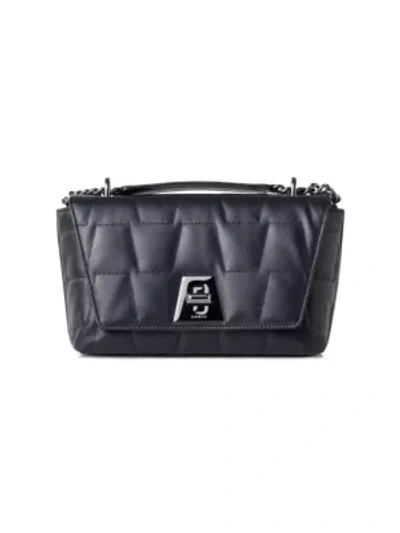 Akris Punto Small Anouk Day Quilted Leather Crossbody Bag In Black