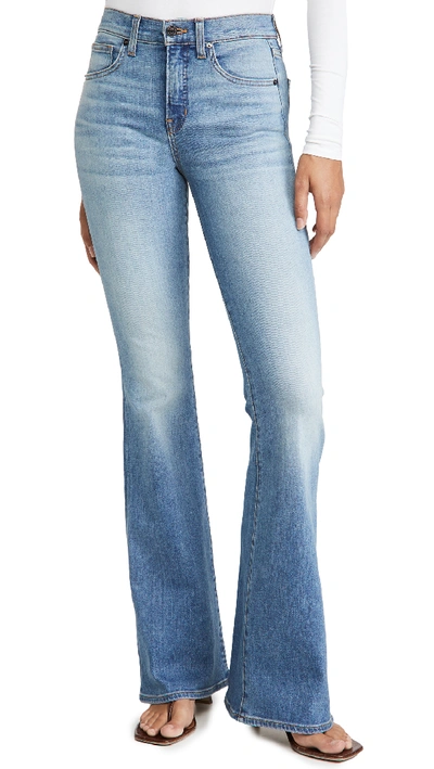 Veronica Beard Jean Beverly High Rise Flare Skinny Jeans In Beacon