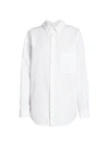 BALENCIAGA DOUBLE FRONT POPLIN SHIRT,400013124745