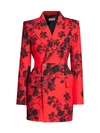 BALENCIAGA Hourglass Floral Double Breasted Blazer Jacket