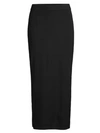 Misook Knit Long Straight Skirt In Black