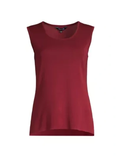 Misook Classic Knit Tank In Rapturered