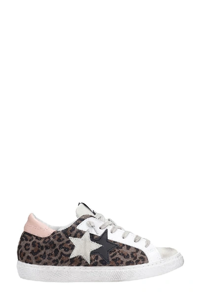 2star Sneakers In Animalier Leather
