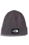 The North Face Dock Worker Recycled Beanie In Tnf Dark Grey Heather
