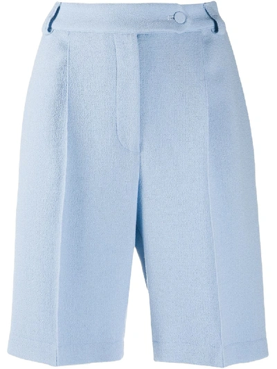 Styland Mid-rise Bermuda Shorts In Blue