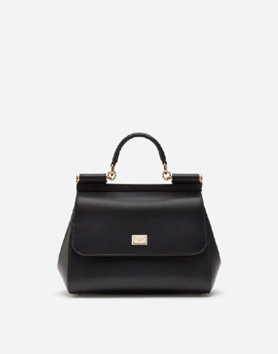 Dolce & Gabbana Medium Sicily Bag In Aria Calfskin