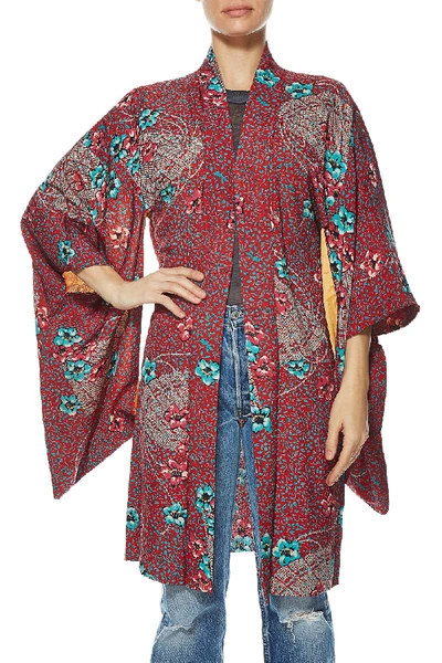 Pre-owned Vintage Silk Kimono Haori