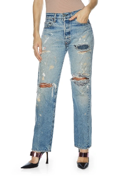 Pre-owned Vintage Levi's 501 Redline Jeans 31x30 In Blue