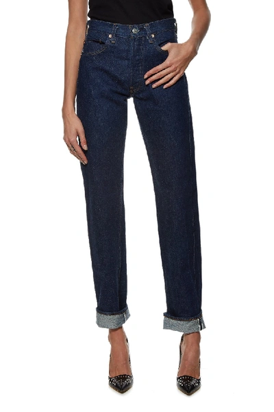 Pre-owned Vintage Levi's 501 Redline Jeans 28x36 In Blue