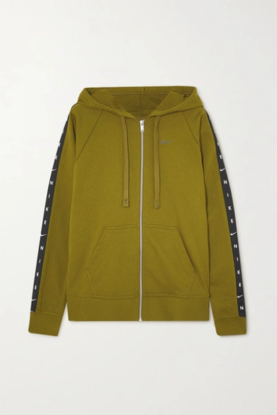 Nike Get Fit Dri-fit Cotton-blend Hoodie In Green