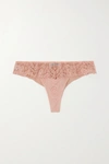 ID SARRIERI ANNABELLE EMBROIDERED TULLE THONG