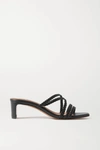 SOULIERS MARTINEZ ANA BRAIDED LEATHER MULES