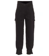 Rta Dallas Cropped Shell Slim-fit Pants In Black