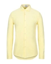 Drumohr Shirts In Light Yellow