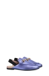 Gucci Kids' Princetown Loafer Mule In Light Purple/ Black