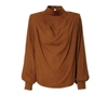 AGGI KAREN BROWN SUGAR BLOUSE