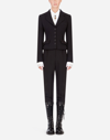Dolce & Gabbana Short Single-breasted Dolce Jacket In Black