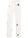 CHINTI & PARKER STAR-PRINT CASHMERE CROPPED TROUSERS