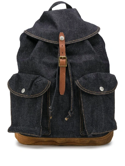 Ralph Lauren Riley Denim Backpack In Blue