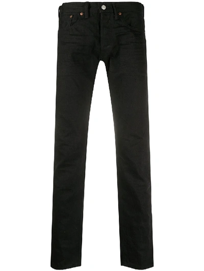 Polo Ralph Lauren Slim-fit Mid-rise Jeans In Black
