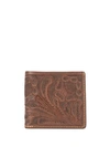 RALPH LAUREN EMBOSSED FLORAL WALLET