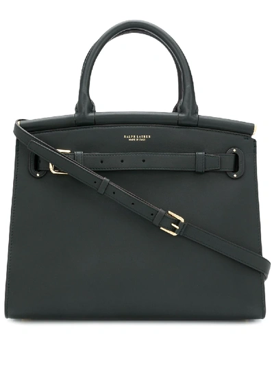 Ralph Lauren Calfskin Medium Rl50 Handbag In Regent Green