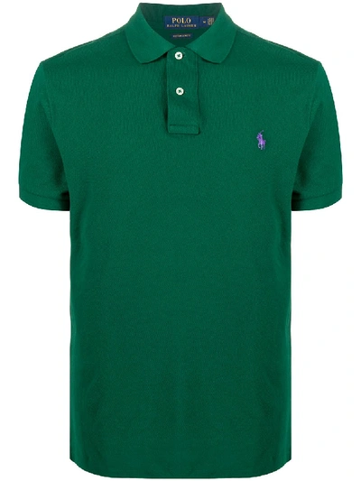 Polo Ralph Lauren Embroidered Logo Polo Shirt In Green