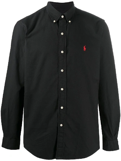 POLO RALPH LAUREN PLAIN LONG-SLEEVED SHIRT
